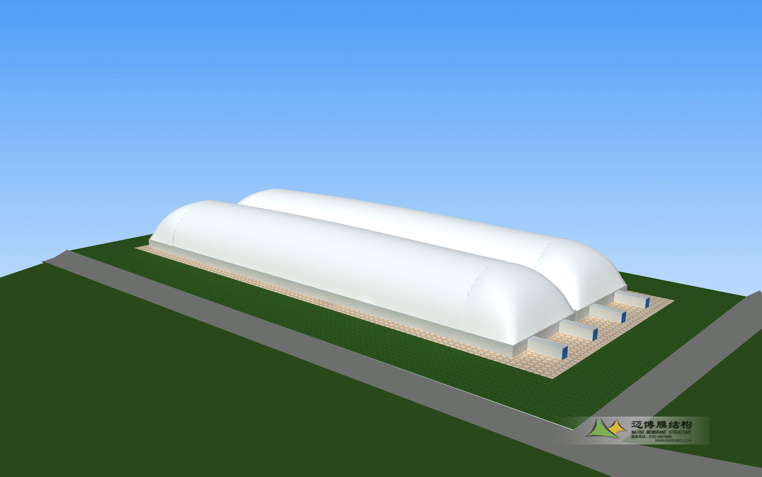 河北華豐煤化電力煤場氣膜項目設計方案